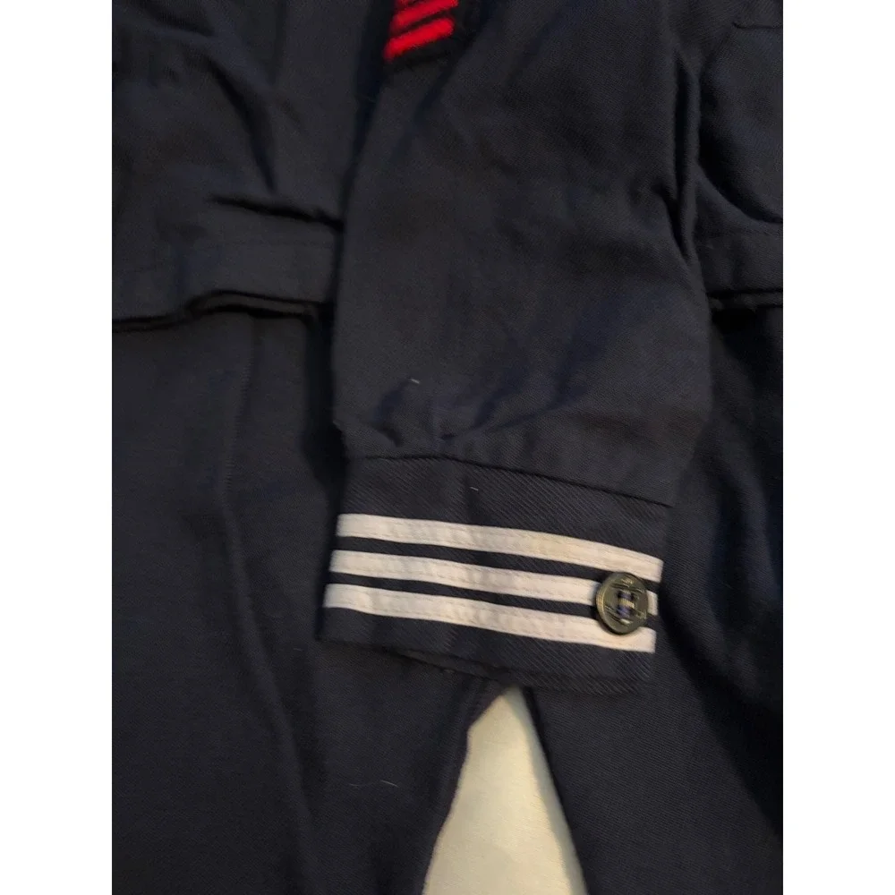 Gentry Sailor Costume Set Nautical Navy Blue Striped Patch Large